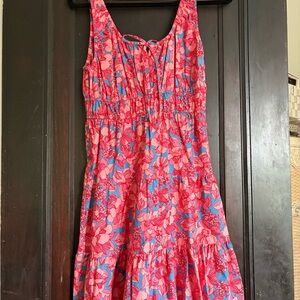 GAP Pink and Blue Floral Dress
